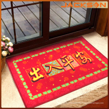 Tapis de porte en couleur rouge de style chinois